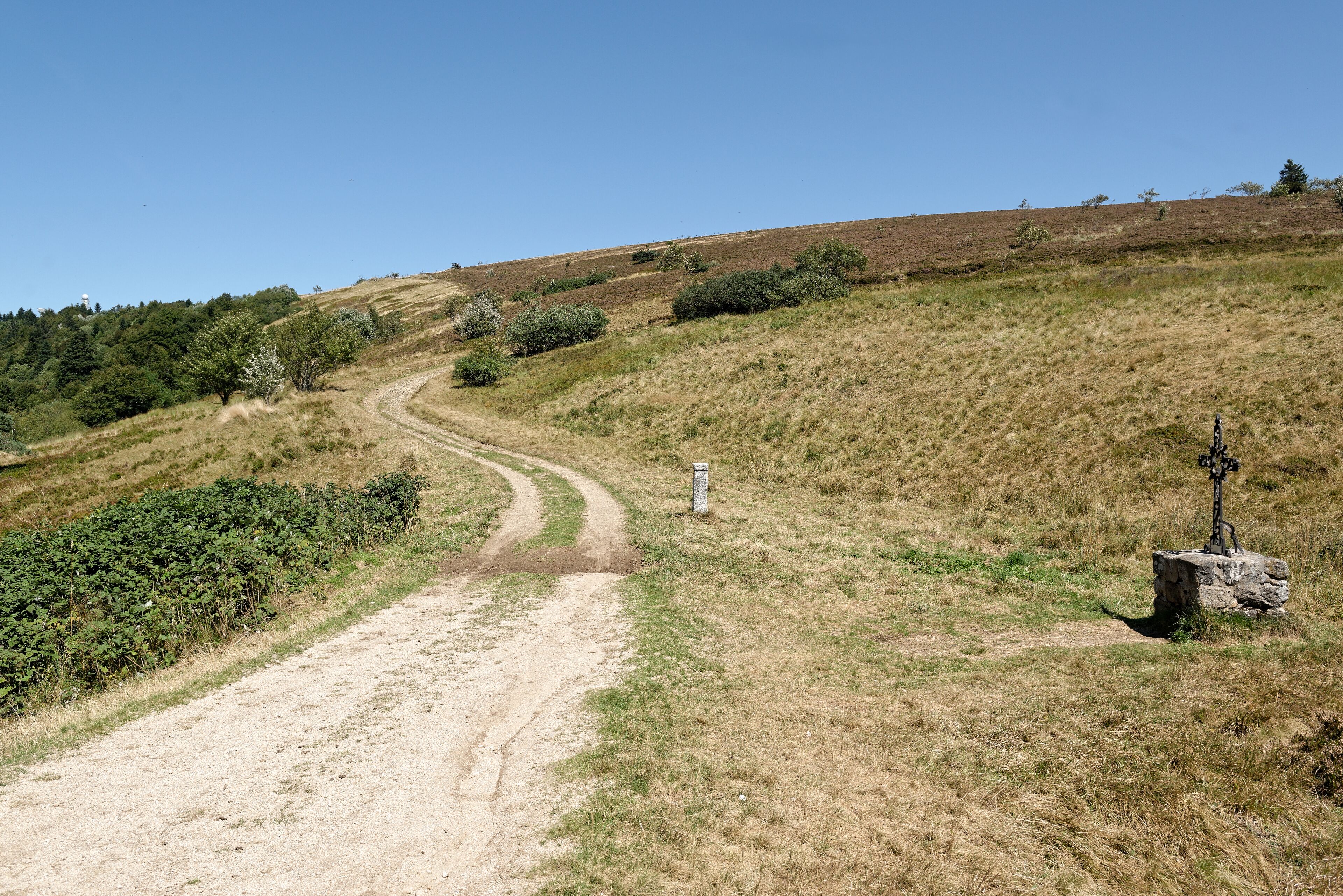 Wayside cross of Fossat in Auvergne, France.