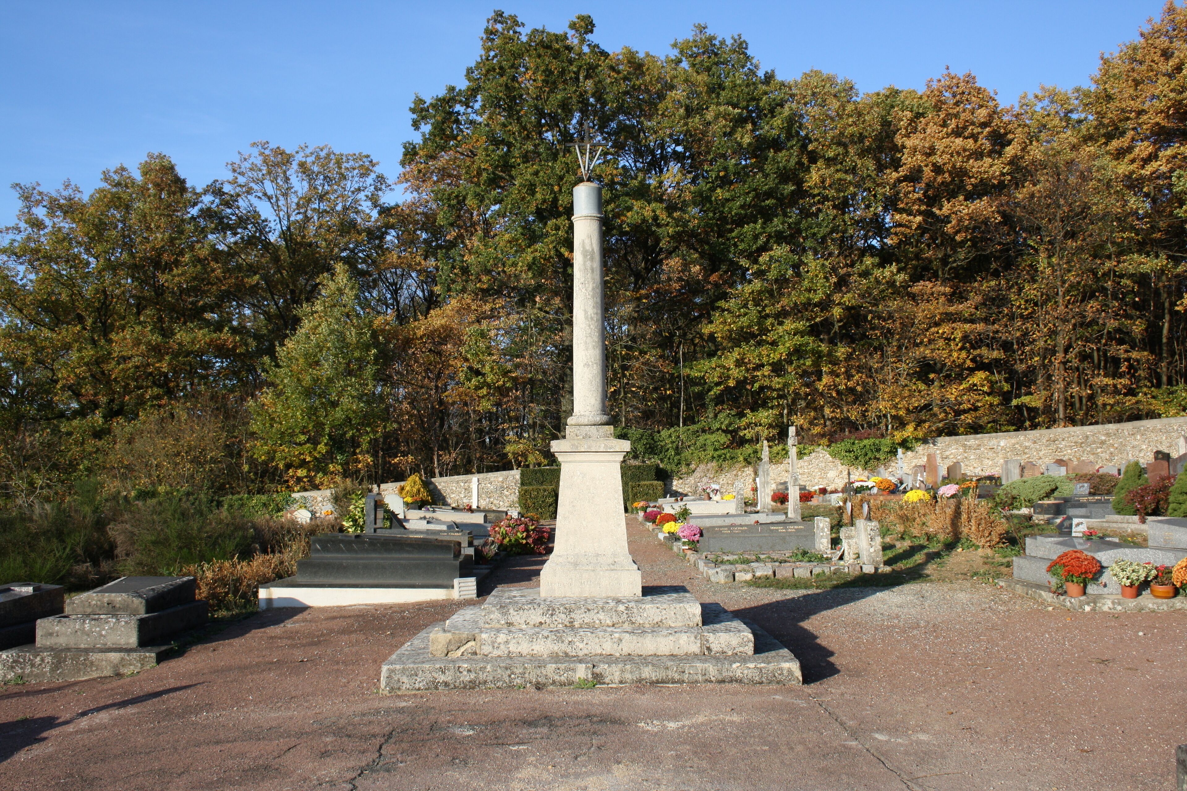 The cemetary of Janvry (Essonne), France.