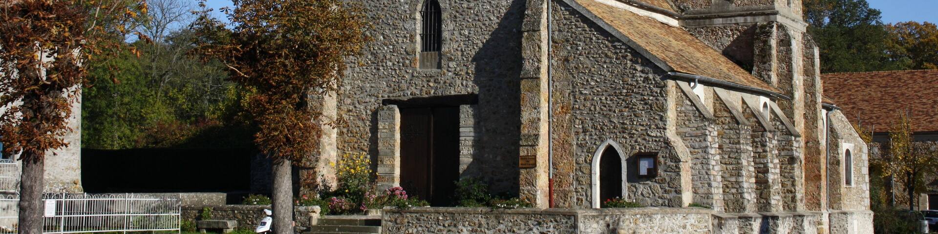 The Notre Dame du Mont Carmel church of Janvry, France.