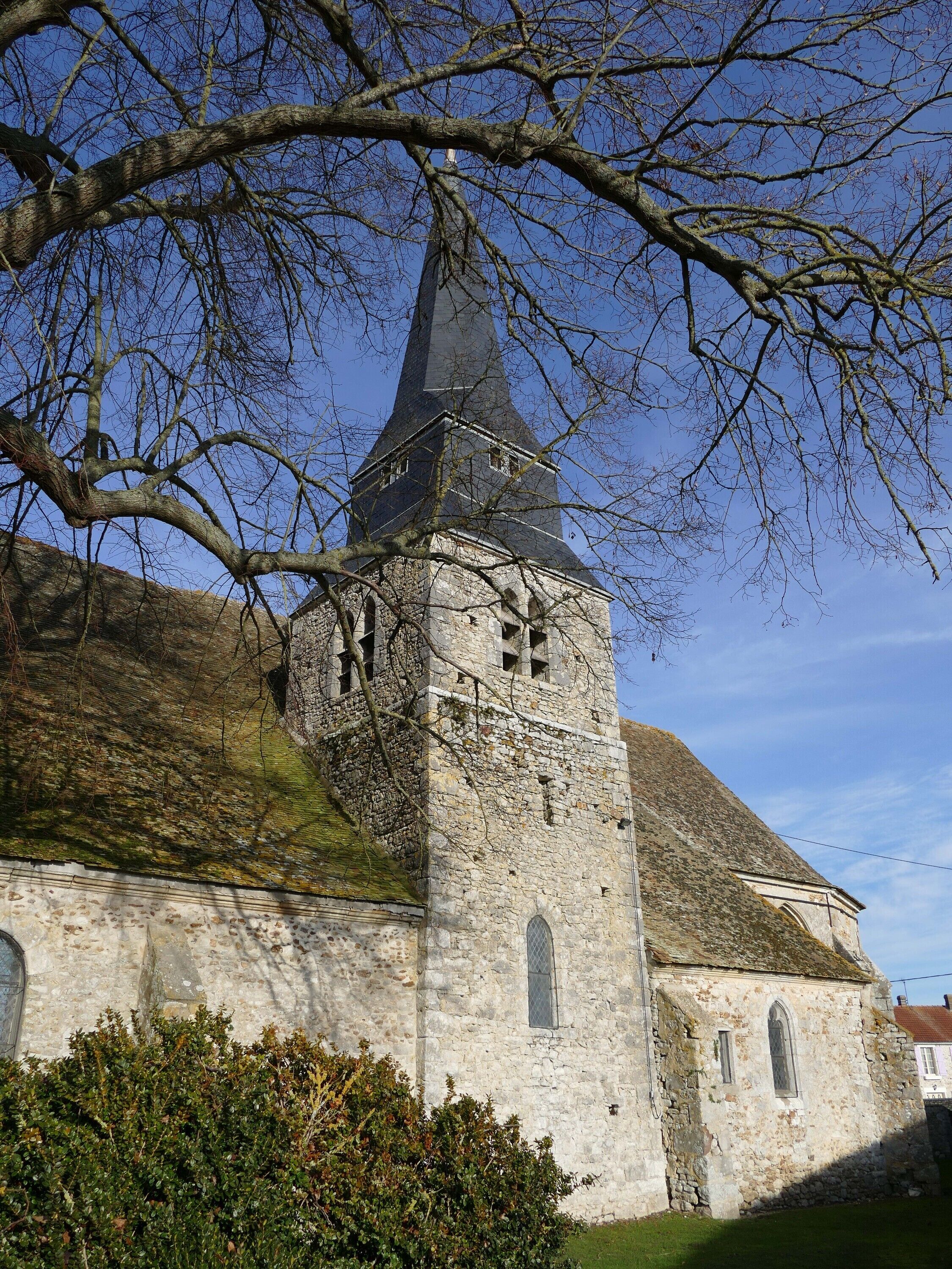 Saint-Nicolas' church in Le Mesnil-Simon (Eure-et-Loir, Centre, France).