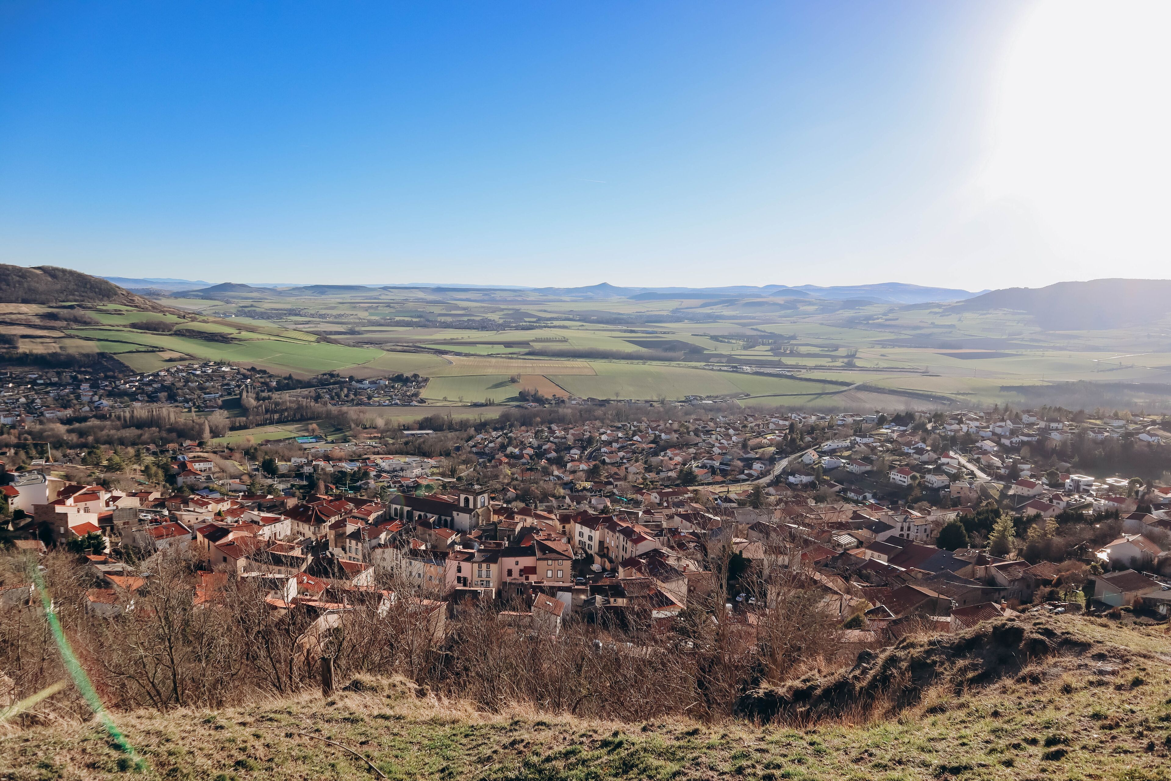 Small villages in the Auvergne region, France