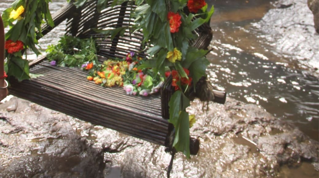The bottom waterfall at Kulen Mountain. Extremely busy compared to the smaller one at the top.