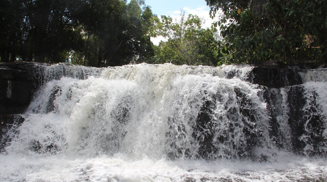 This waterfall is the smaller one at the top which also has a flower swing that you pay $1 to take photos on.