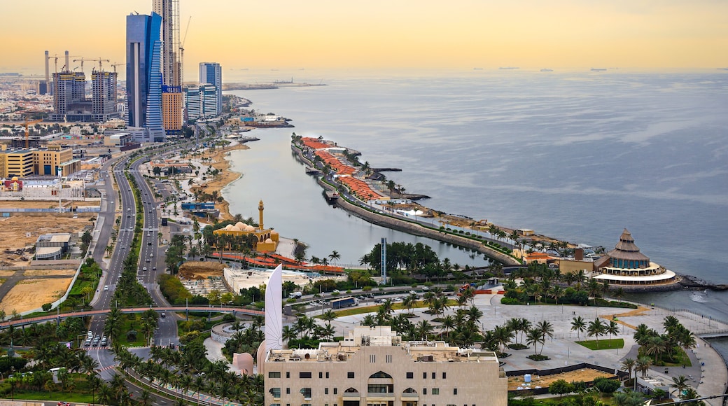 Jeddah, Saudi Arabia Jan 1 2024: skyline - Arial View - Jeddah city Saudi Arabia