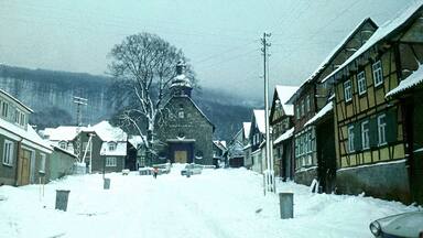 Vollenborn (Deuna), view from the HauptstraĂe to the village church