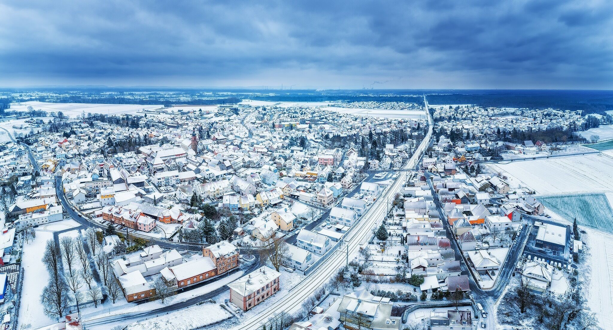 Rheinzabern im Spätwinterlichen Schneegewand ☺️❄️ 

#Rheinzabern 
#kreis_germersheim #Deutschland #Rheinlandpfalz #Pfalz #winter 