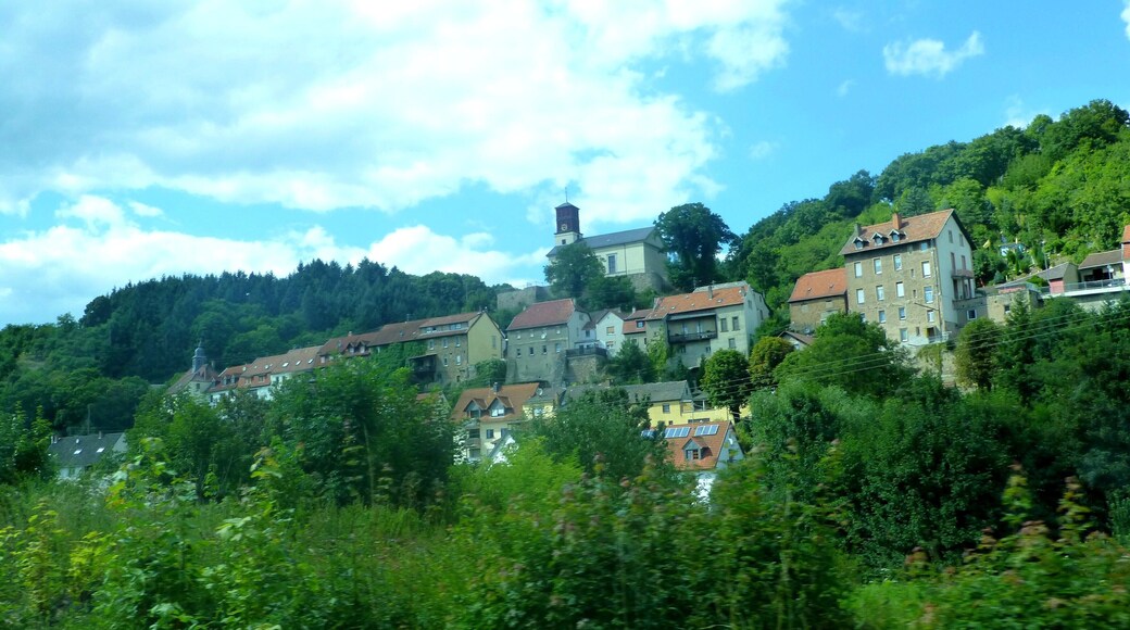 Die evangelische Pfarrkirche in Grumbach