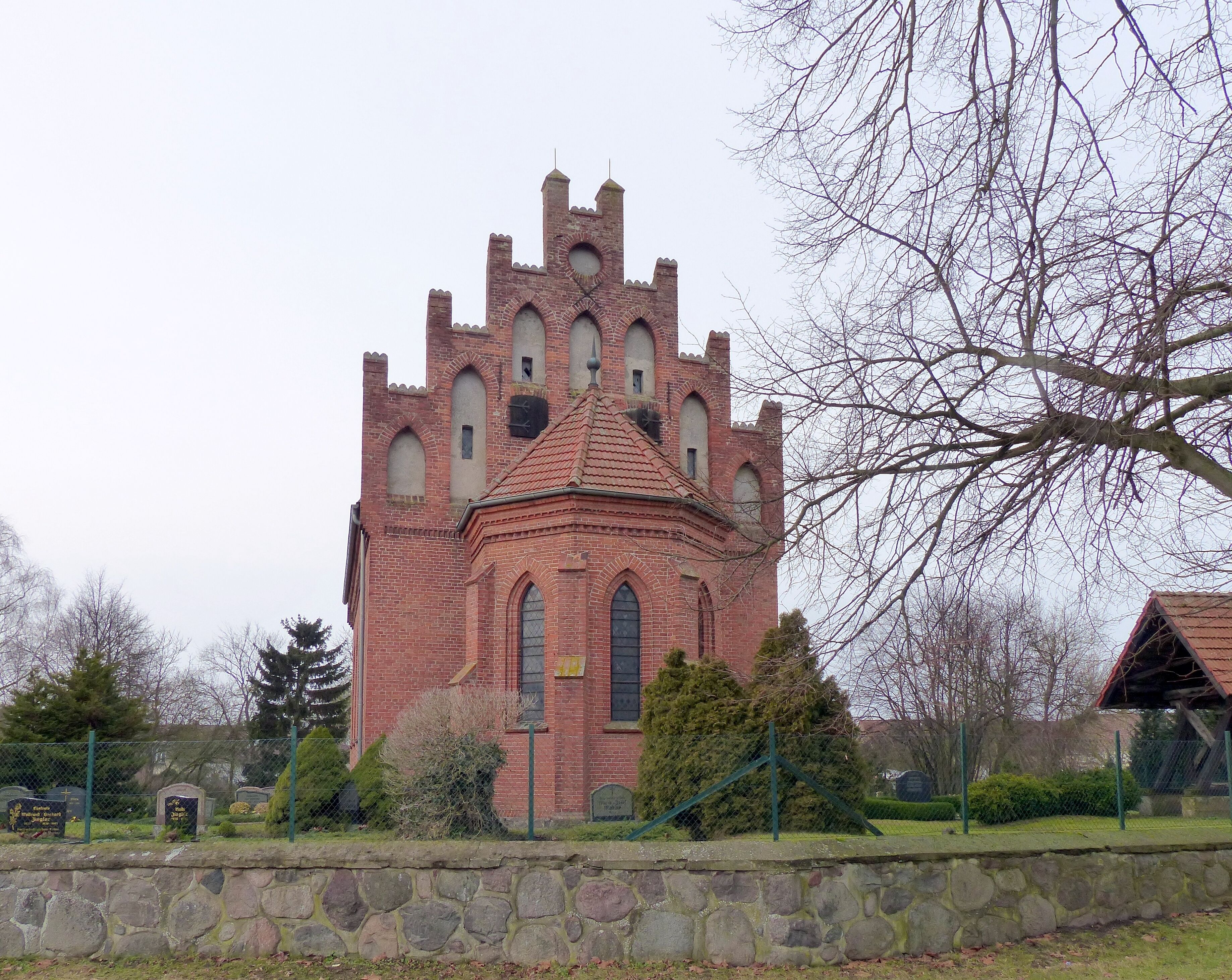 Reinberg, Wolde, Kirche, Ostgiebel