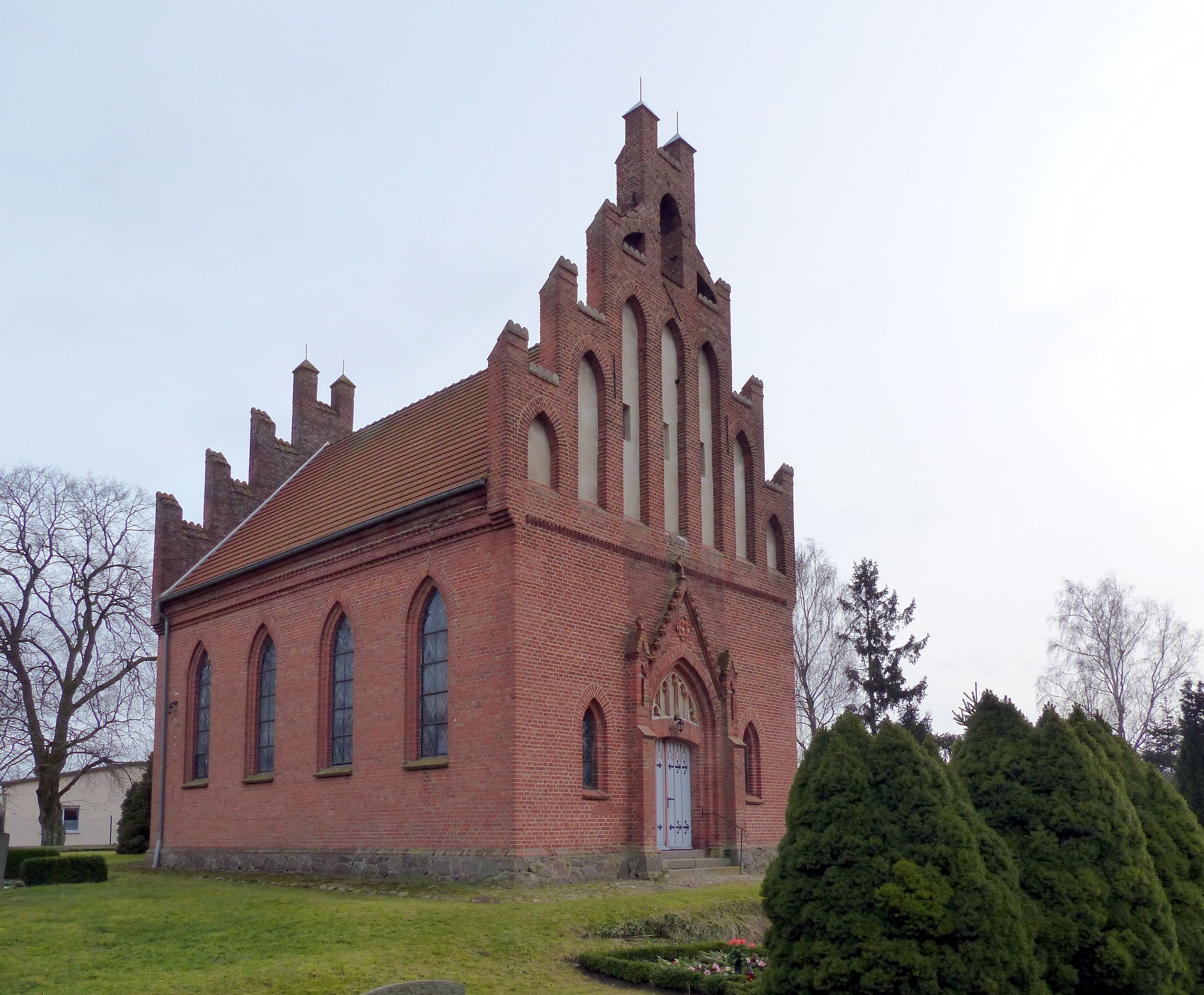 Reinberg, Gemeinde Wolde, Kirche von Nordwesten