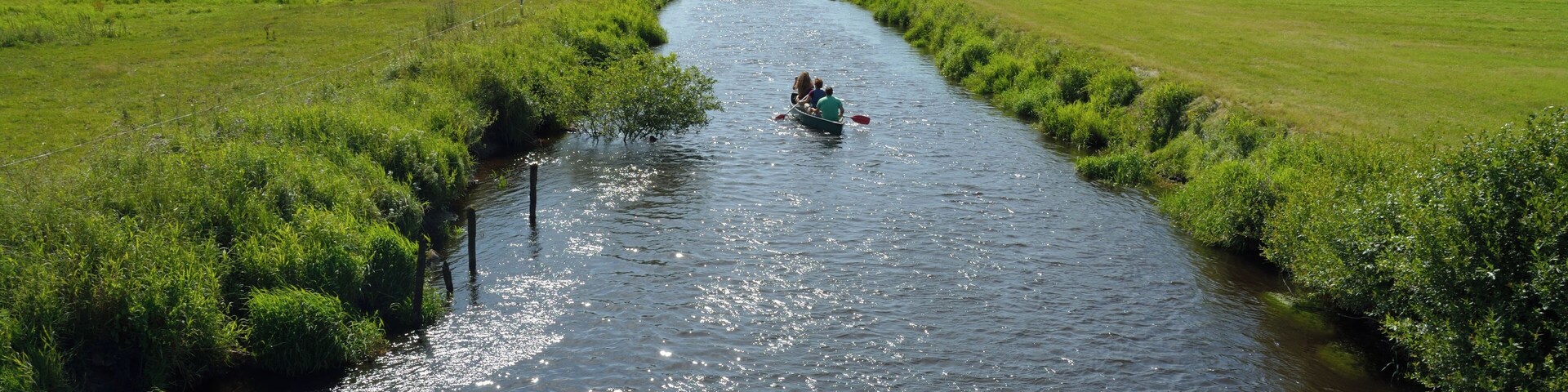 Die Bramau in Föhrden-Barl, ein Kanurevier