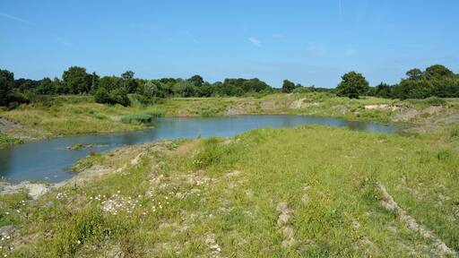 Landschaft im Osten nahe der Tongrube
