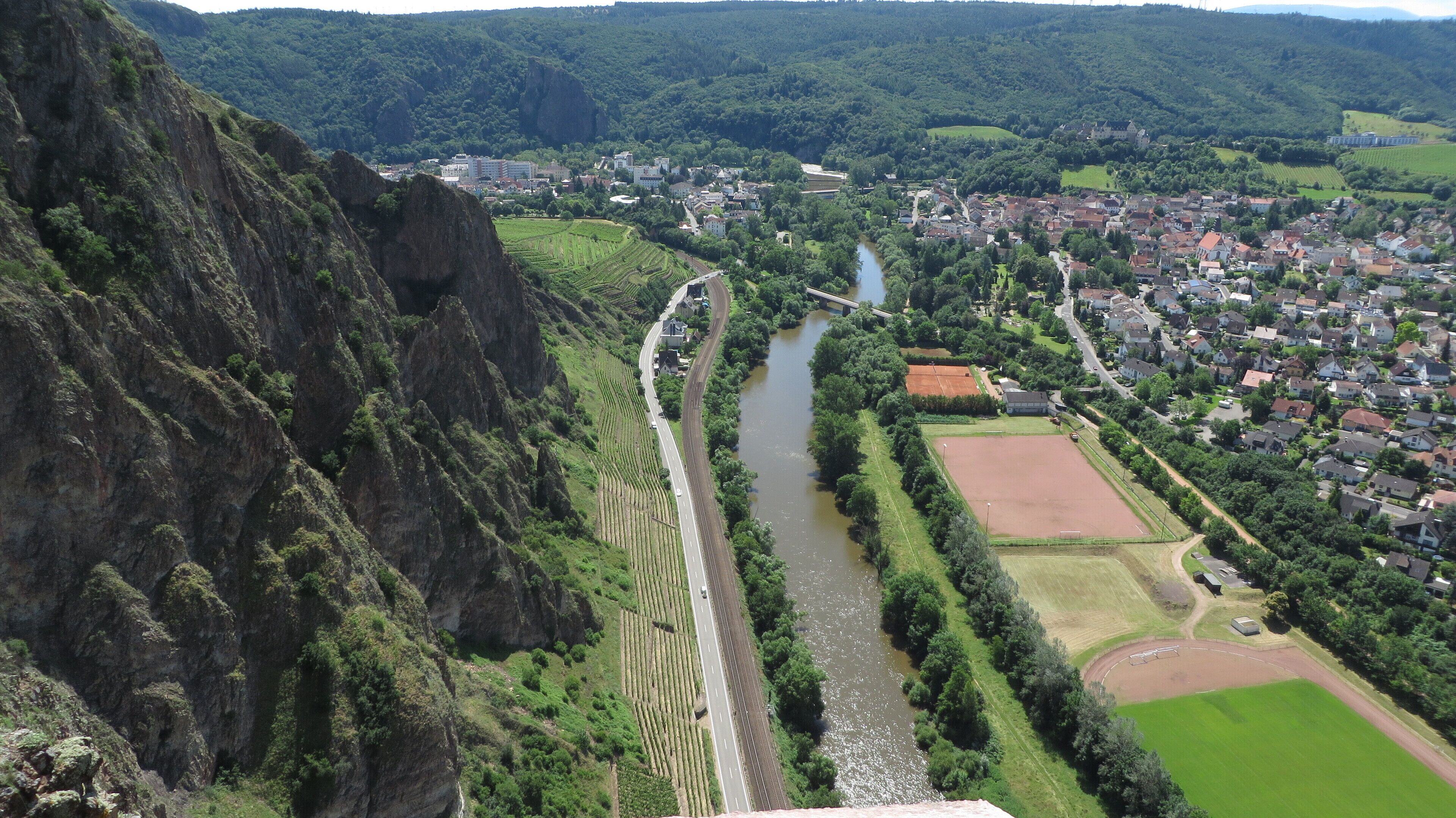 Nahe near Bad Münster am Stein, view from Rotenfels