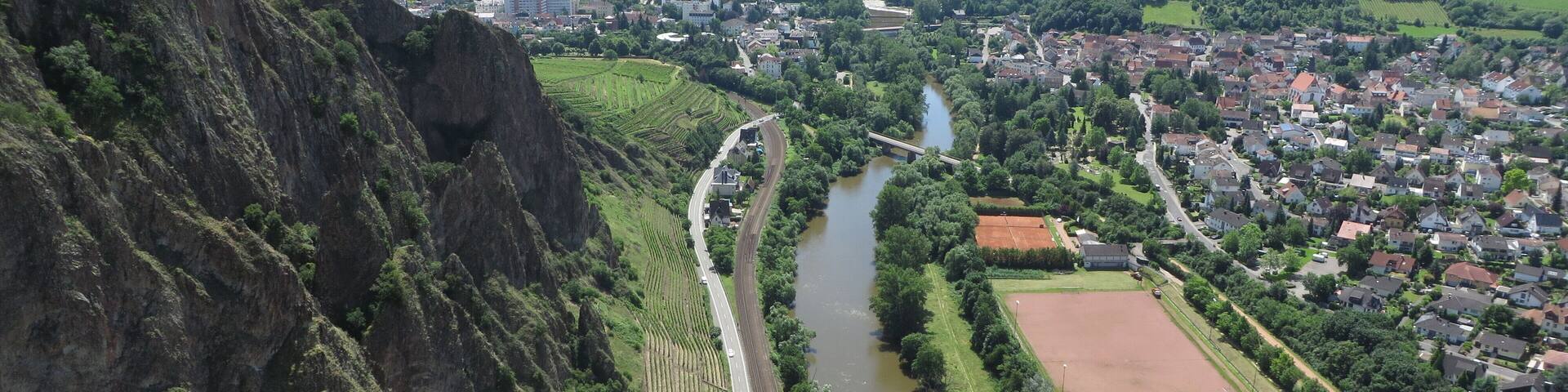 Nahe near Bad Münster am Stein, view from Rotenfels