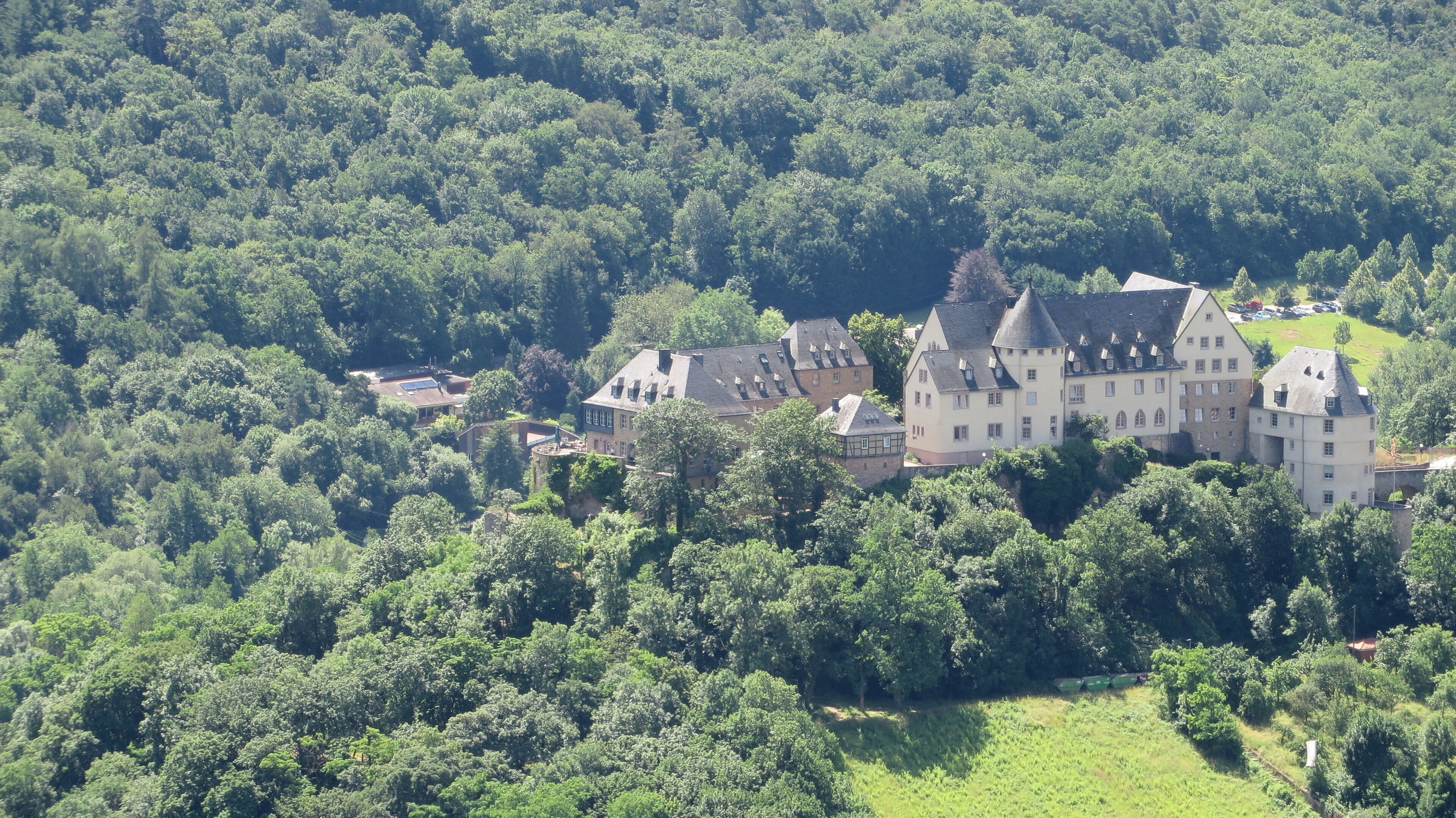 Ebernburg Castle - North view from Rotenfels