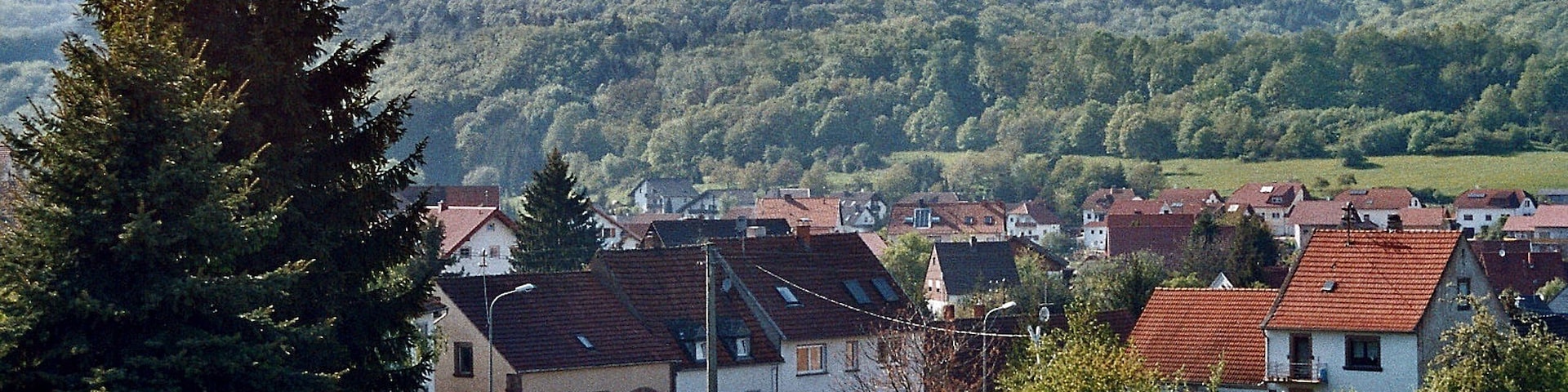 Krottelbach, in front of the village