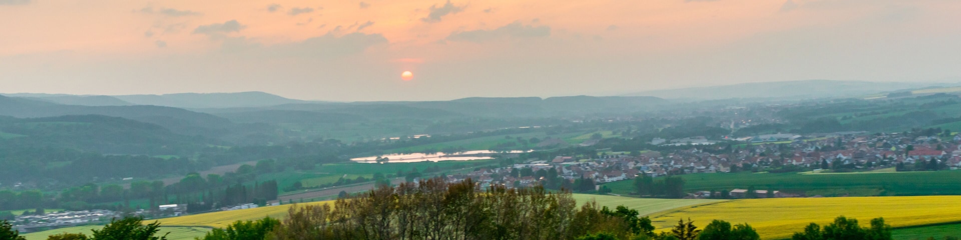 Sommerliche Fahrradtour durch das Schmalkaldener Umland bis in Werratal bei Fambach - Thüringen - Deutschland