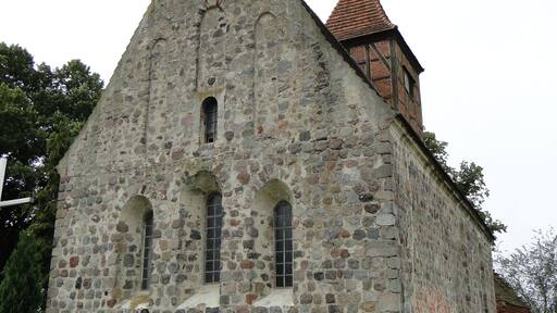 Church in Genzkow, district Mecklenburg-Strelitz, Mecklenburg-Vorpommern, Germany