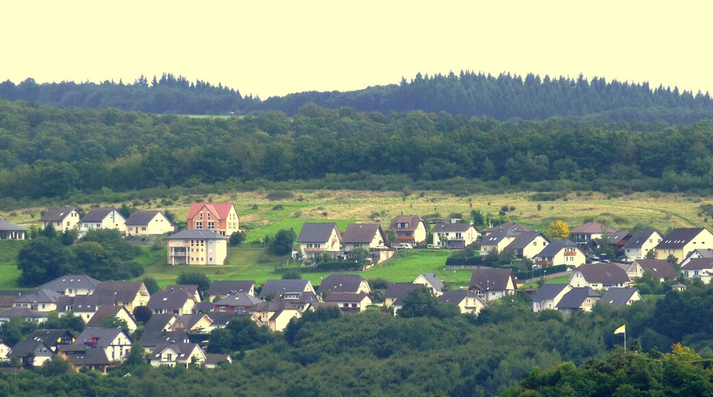 Kallenfels – Schloss Wartenstein – Blick auf Kirn, Ortsteil „Vor dem Loh“