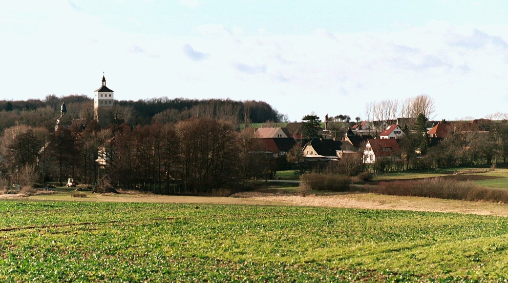 Heuckewalde (Gutenborn), view to the village