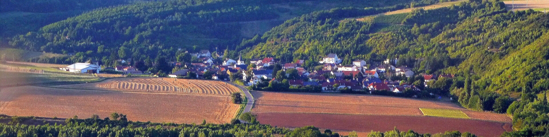 Merxheim - Aussichtspunkt Heimberg – Blick nach Weiler bei Monzingen
