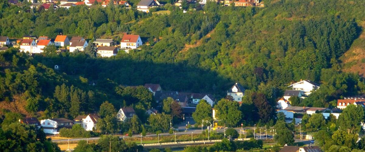 Merxheim - Aussichtspunkt Heimberg â Blick ĂŒber Monzingen nach NuĂbaum