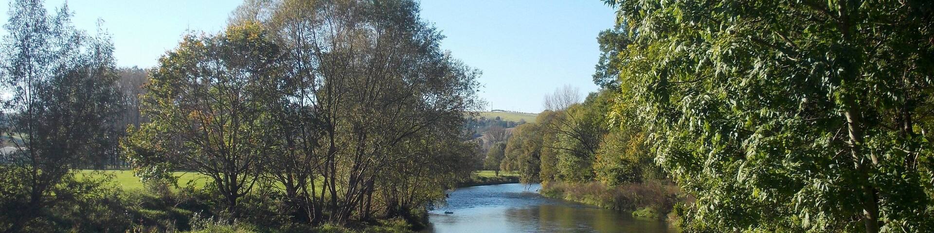 Weisse Elster river near Tauchlitz (Crossen, district: Saale-Holzland-Kreis, Thuringia)