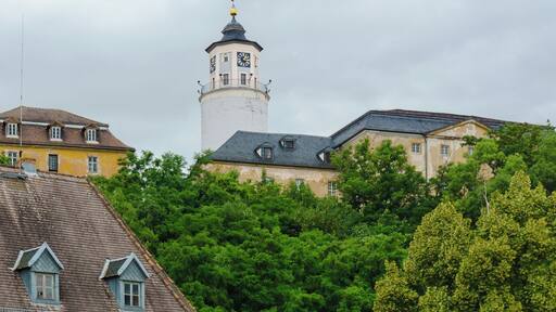 Schloss Crossen mit Bergfried in Crossen an der Elster