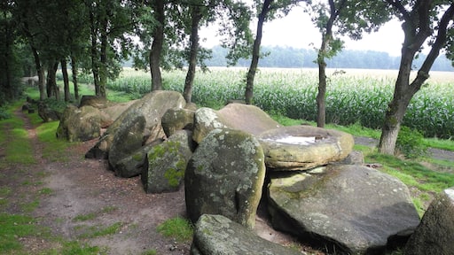 Megalithic grave "Hekeser Steine A" (district Osnabrück, Lower Saxony, Germany).