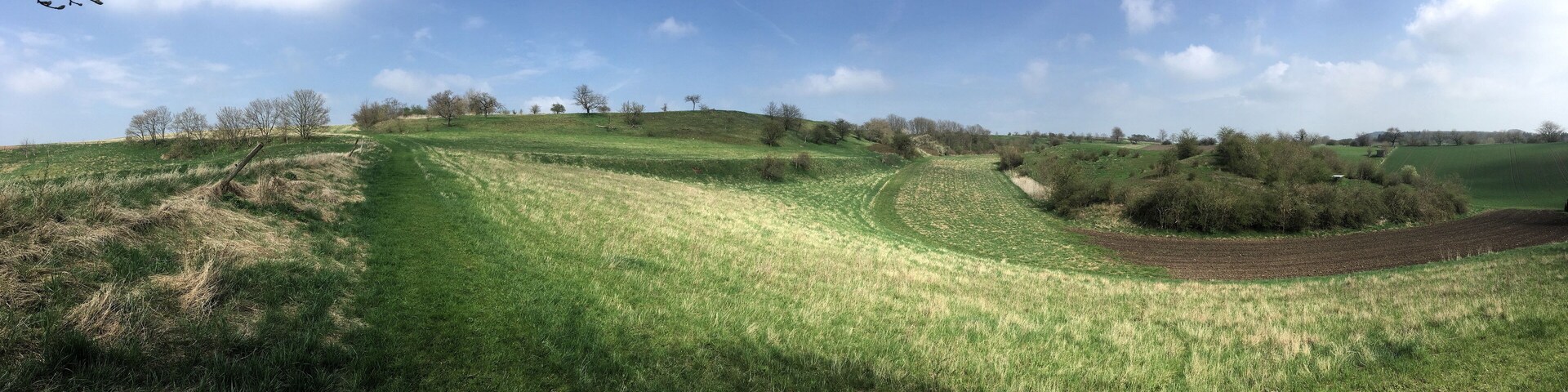NSG Hahntal und Höckels, nordöstlicher Teil, Blick Richtung Osten, als Panorama