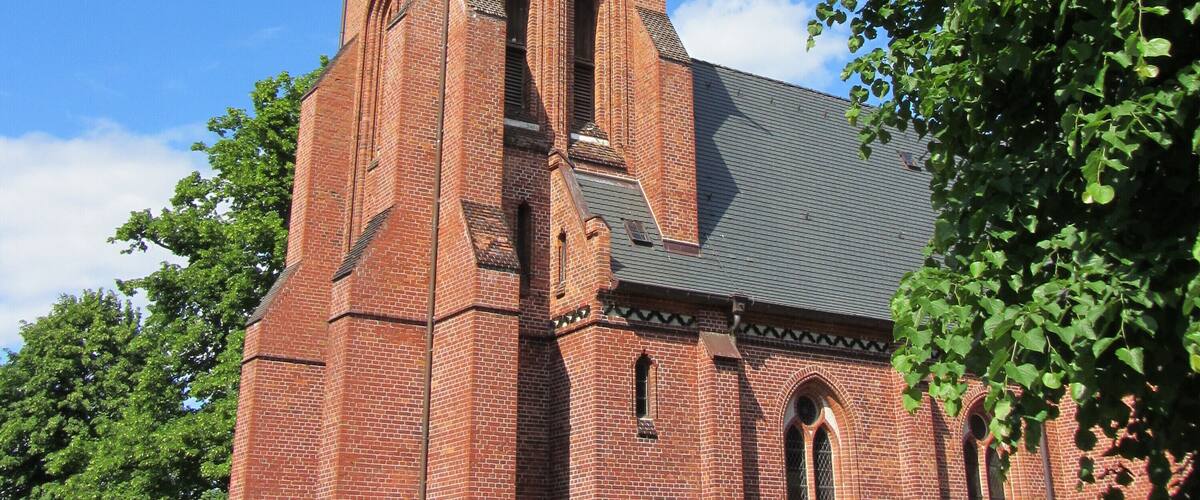 Church in Muchow, district Ludwigslust-Parchim, Mecklenburg-Vorpommern, Germany