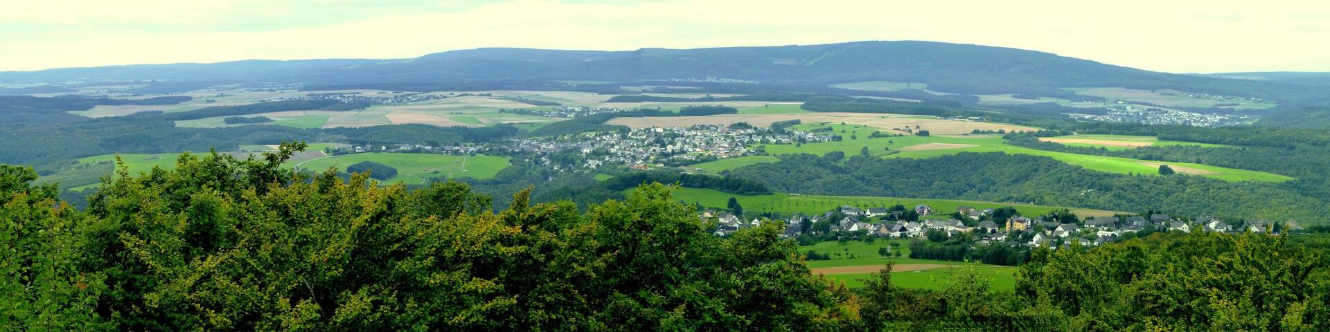 Lützelsoon – Teufelsfels – Blick nach Süden in Richtung Schneppenbach und Bundenbach