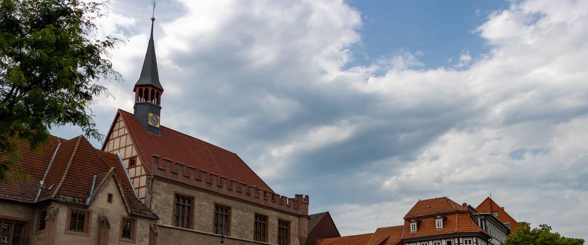 The Old Town Hall in the city center of the university town of Goettingen, Lower Saxony, Germany