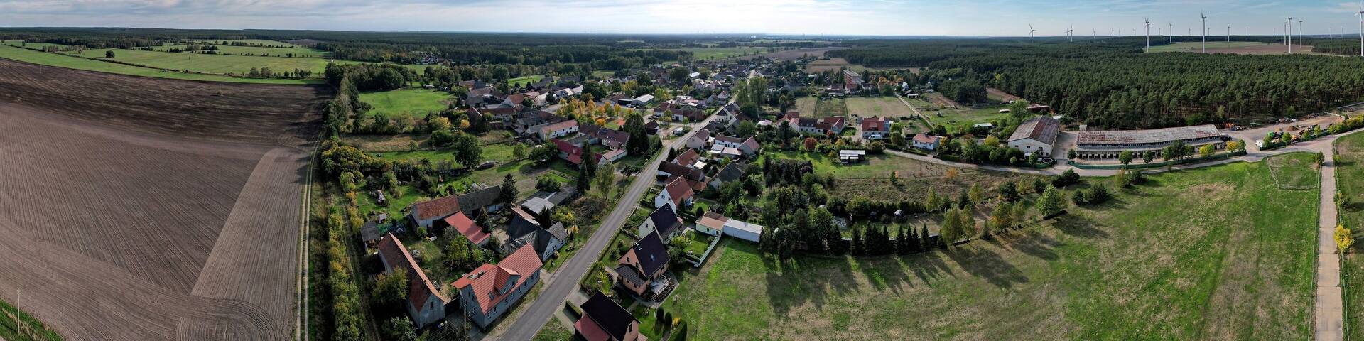 Buchhain in Brandenburg, Panoramabild