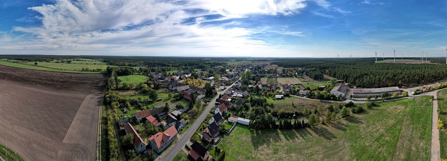 Buchhain in Brandenburg, Panoramabild