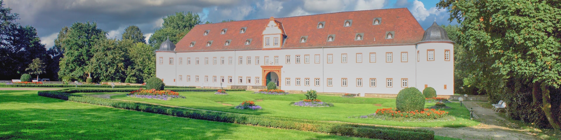Panorama vom Schloss Schönborn in Heusenstamm Land Hessen