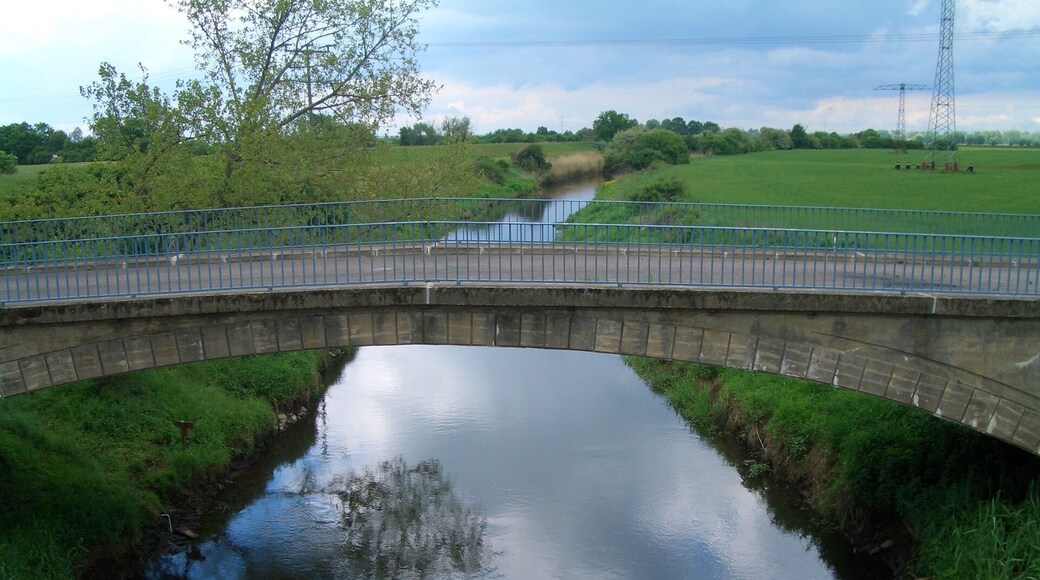 Alte Ohrebrücke südlich von Loitsche im Mündungsbereich zur Elbe.