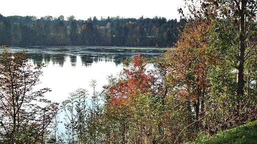 Apfeldorf, view to the Lech reservoir - barrage 9