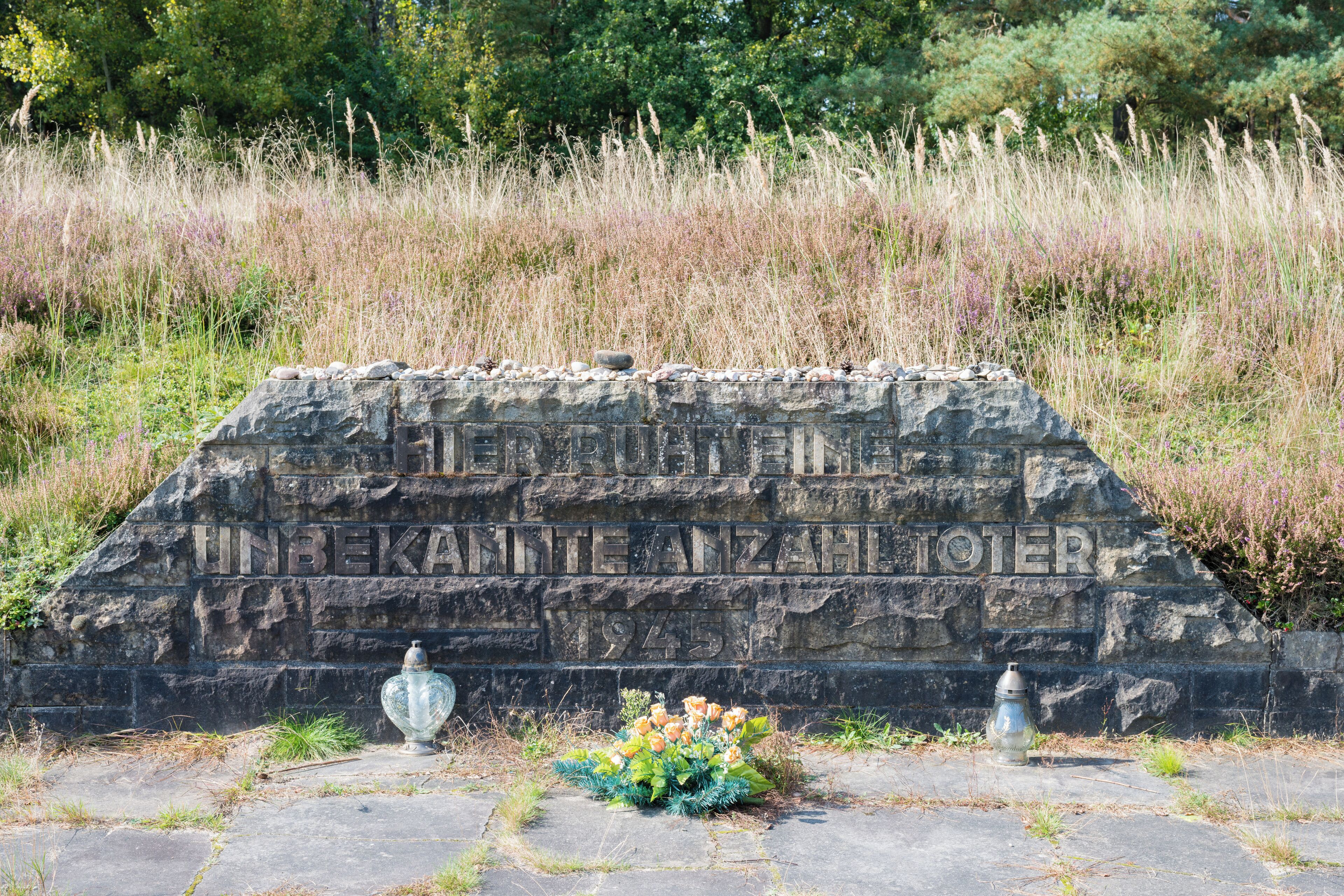 Mass grave No 3 - Bergen-Belsen concentration camp memorial.