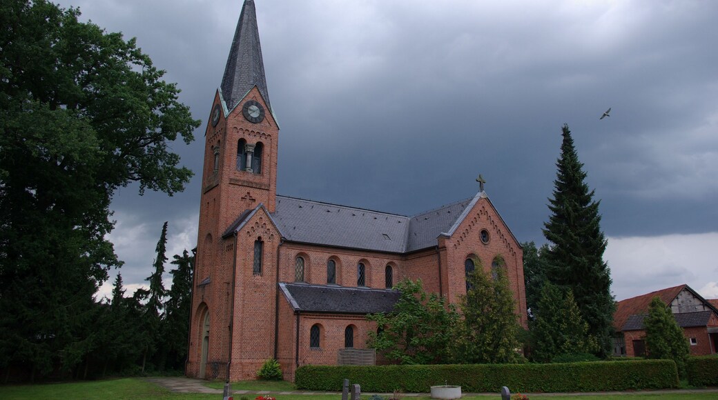 Schnackenburg im Landkreis Lüchow-Dannenberg, Niedersachsen. Das Haus, Adresse steht im Namen, steht unter Denkmalschutz.