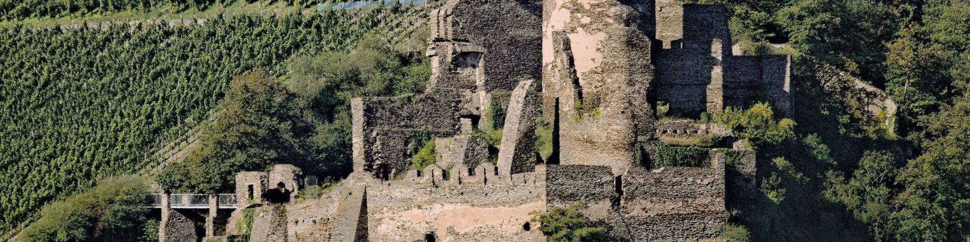 Fürstenberg castle, Rheindiebach, Rhine, Germany. View from eastern direction.