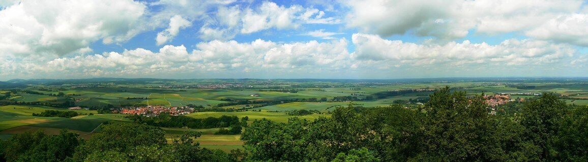 Blick vom Schloss Otzberg, Hering (View from Castle Otzberg, Hering)