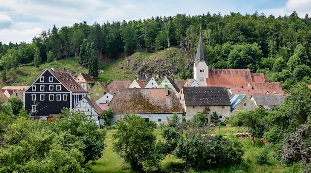 The town of Hohenburg, Upper Palatinate in Bavaria, Germany