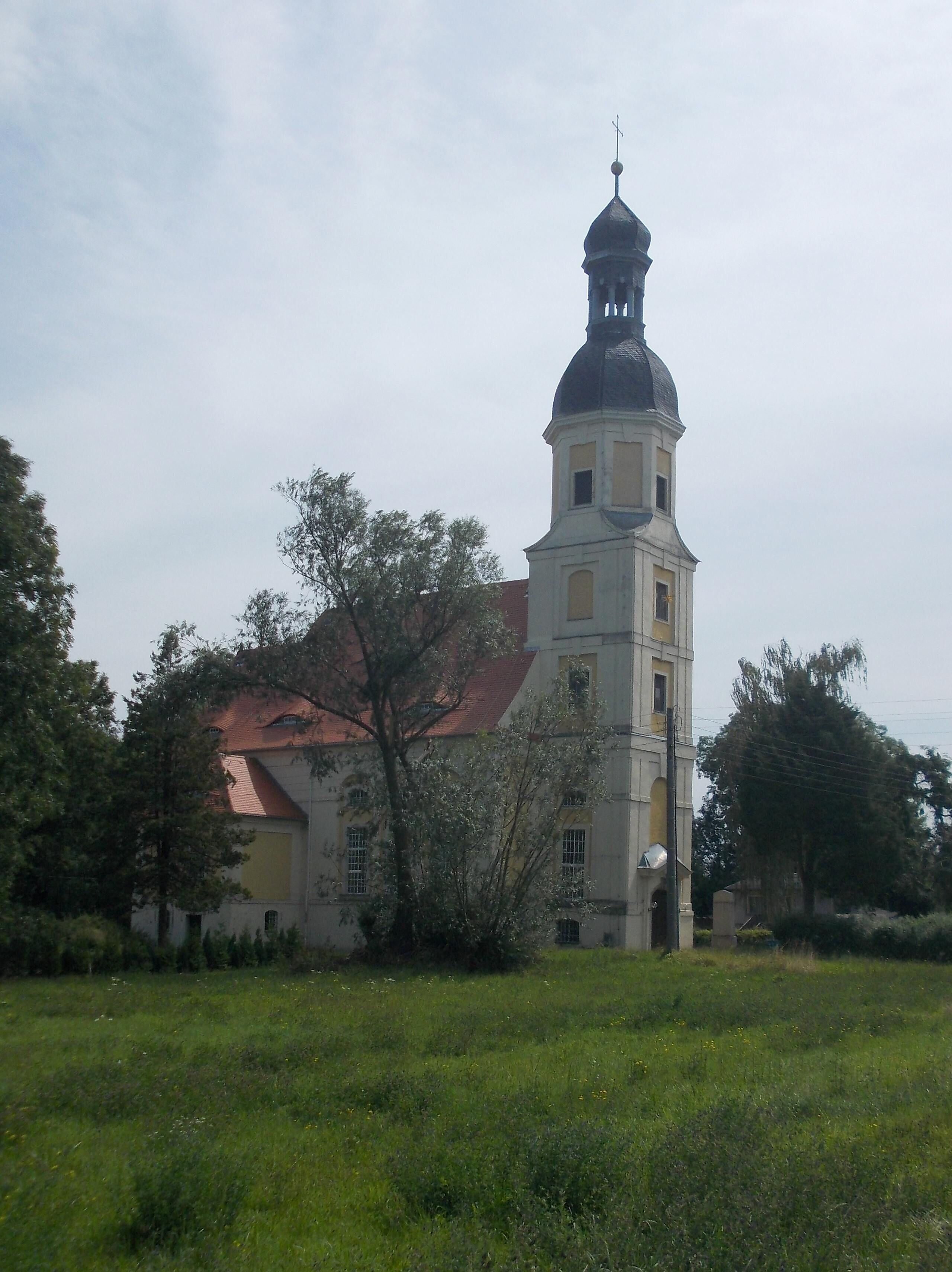 The church in Hof (Naundorf, Nordsachsen district, Saxony)