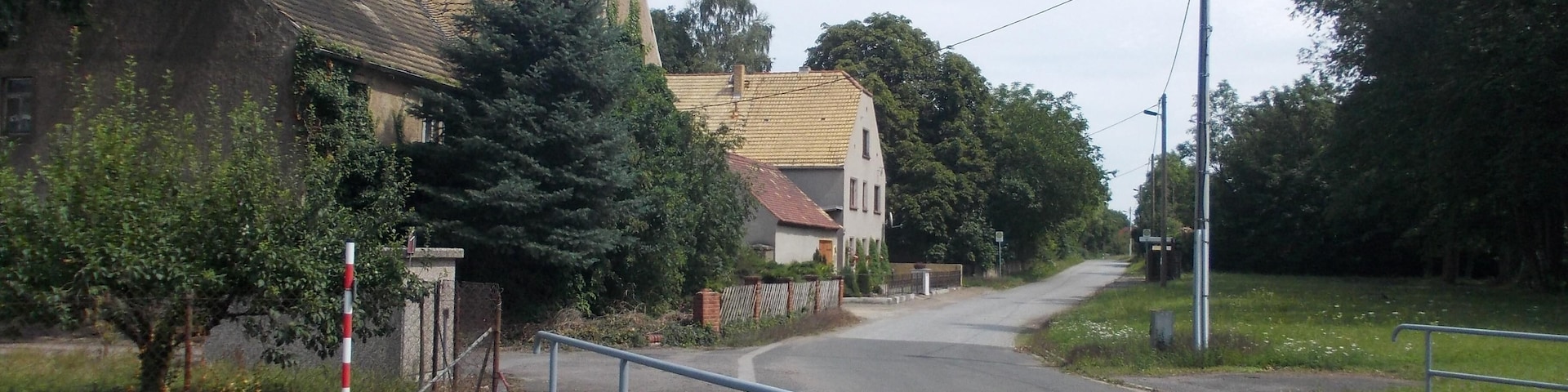 In der Aue street in Kreina (Naundorf, Nordsachsen district, Saxony)