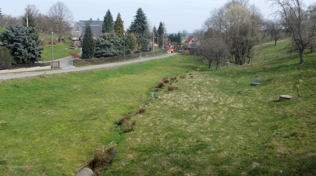 Dorfstrasse in Dittersdorf (Striegistal, Mittelsachsen district, Saxony)