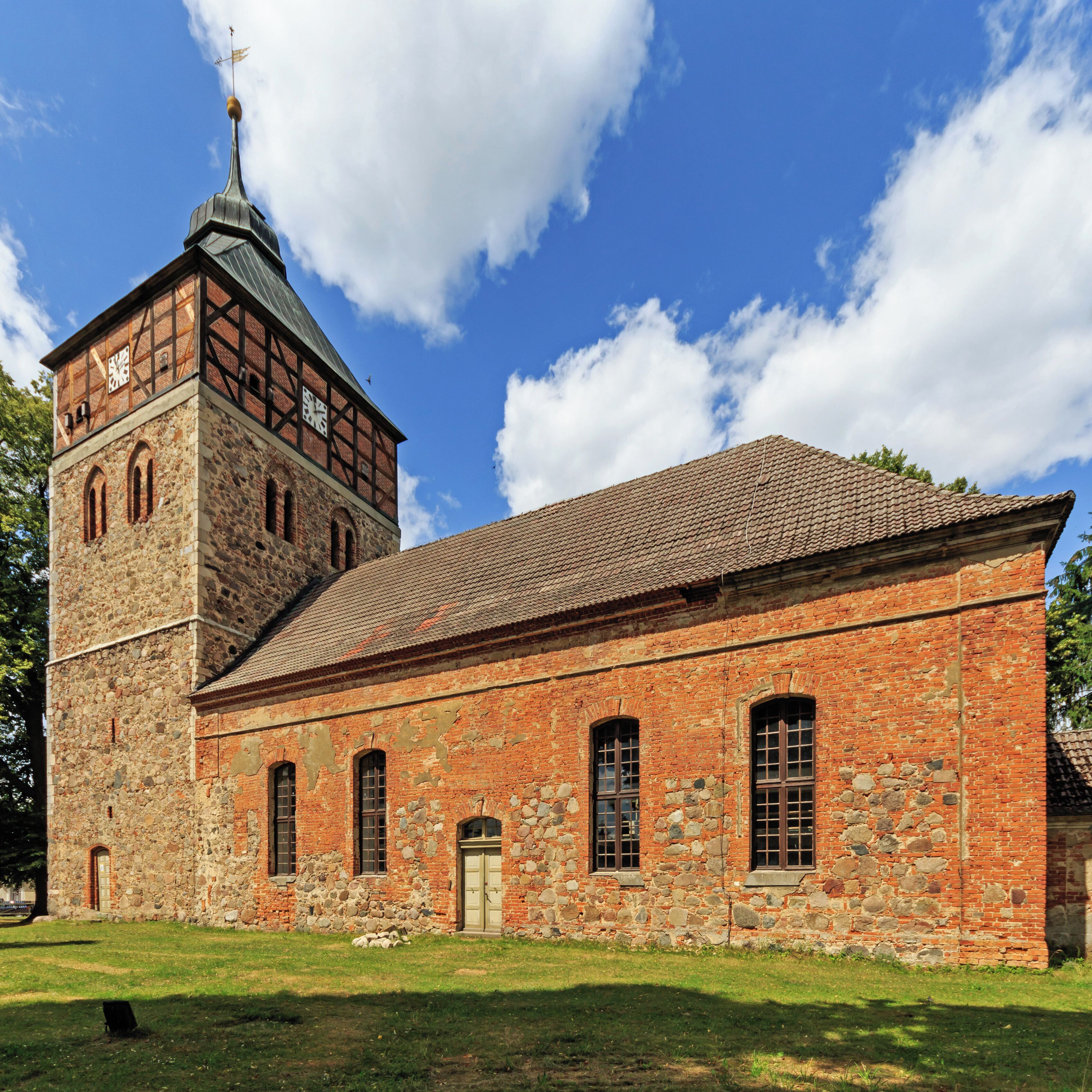 Village church (Immanuelkirche) in Groß Schönebeck / Schorfheide, Brandenburg, Germany