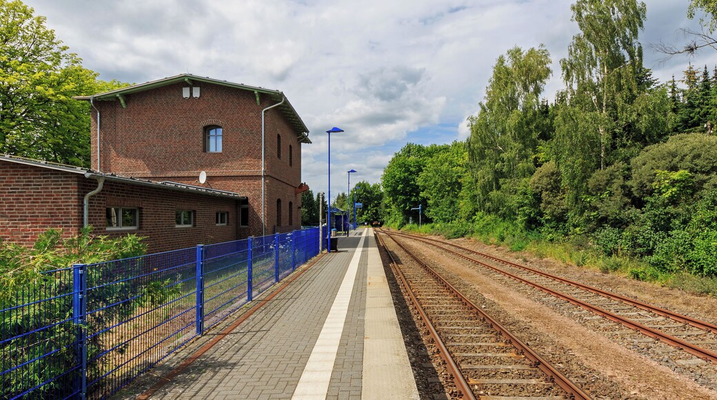 Train station in Groß Schönebeck / Schorfheide, Brandenburg, Germany