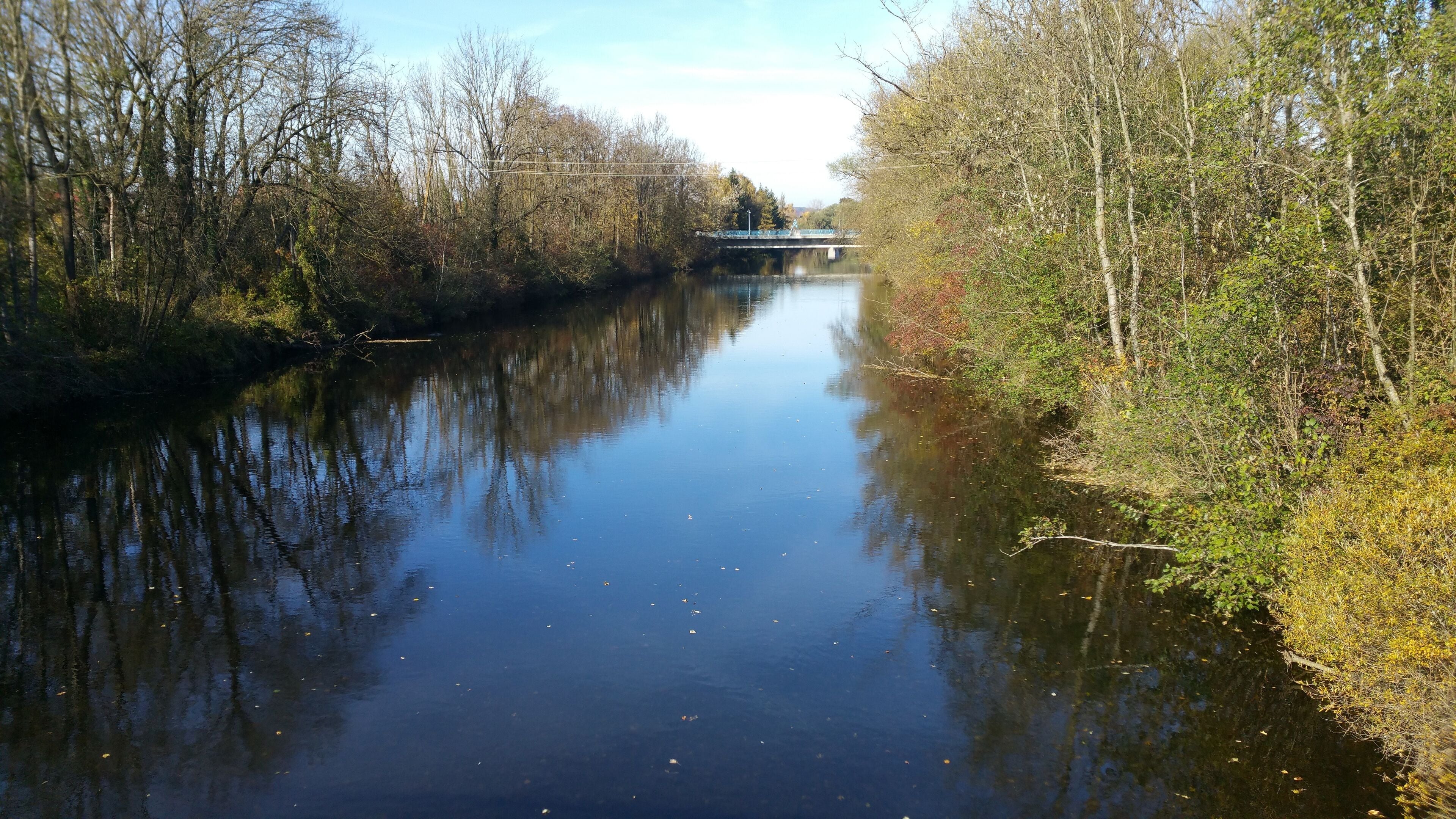 Wertach vom Wertachsteg in Ettringen