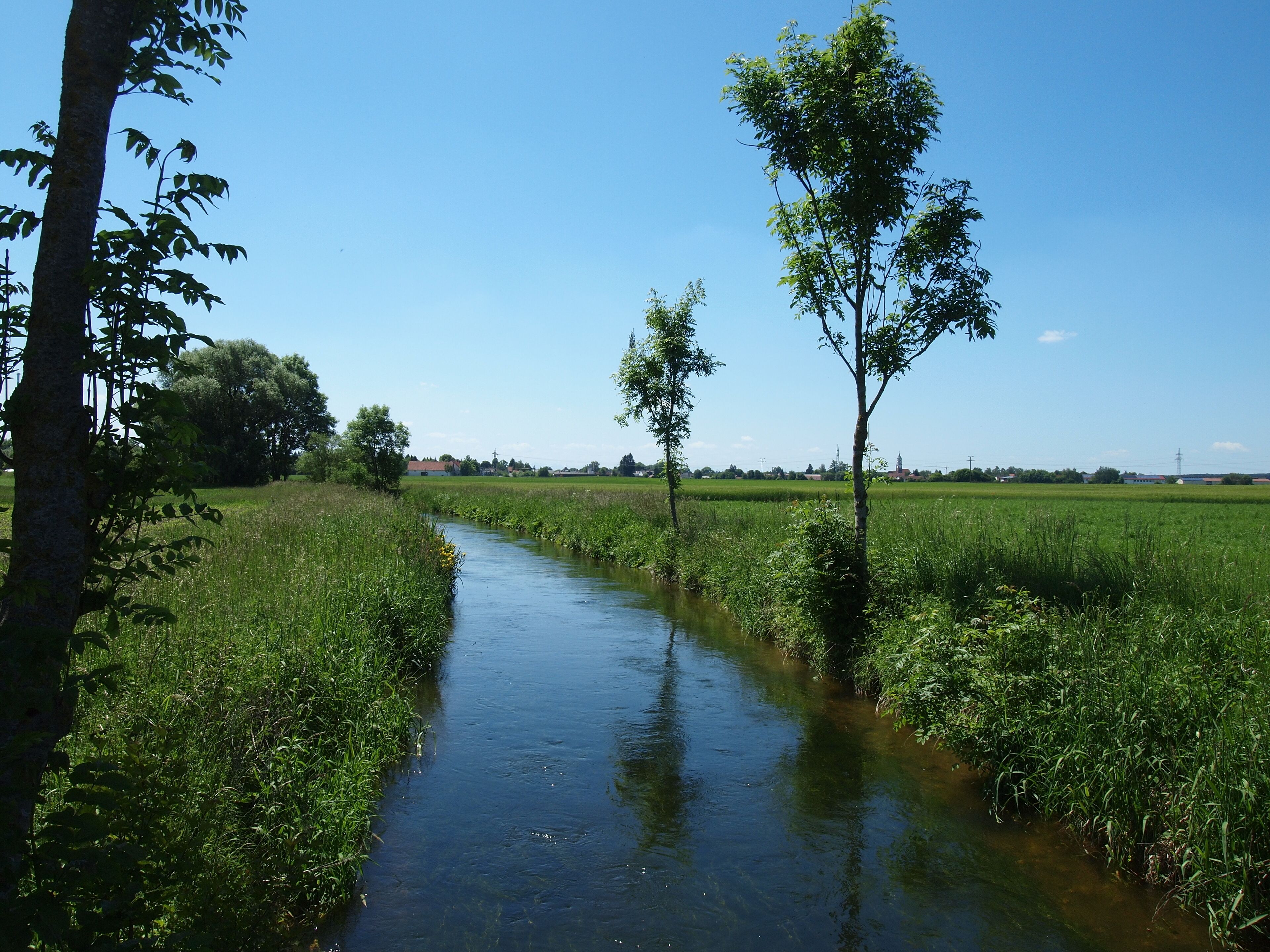 Mühlbach Ettringen, Blick Richtung Ettringen