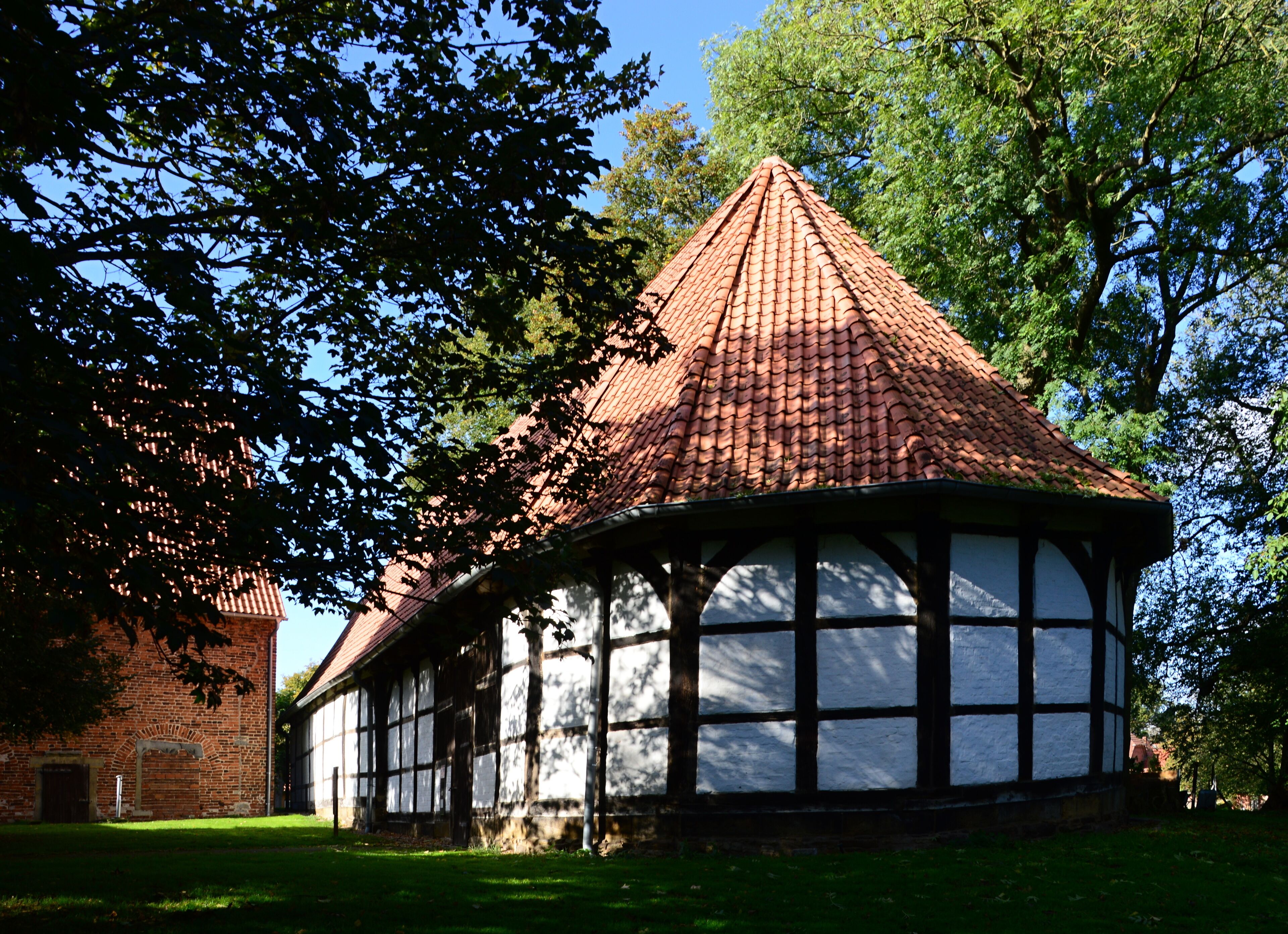 Historical Church at the Monastery in the Village Schinna, Lower Saxony